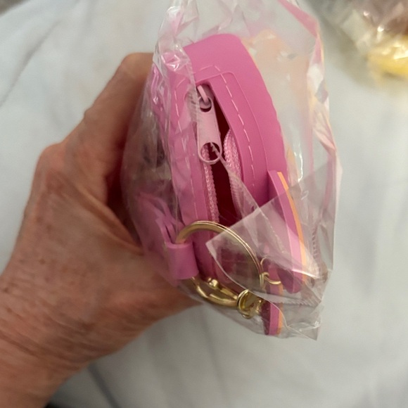 Pink Labubu Monster Coin Purse key chain - Picture 3 of 4